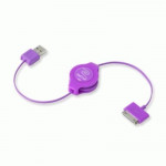 CAVI CAVI RETRATTILI - CAVO IPOD E IPHONE RETRATTILE USB 2.0 SYNC/CHARGE EUIPODUSBRL PORPORA RETRAK 816983011205 - Borgaro Online