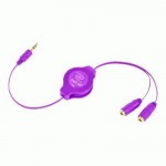 CAVI CAVI RETRATTILI - CAVO SPLITTER RETTRATTILE PER 2 AURICOLARI EUCABLESPLRL PORPORA RETRAK  0816983011380 - Borgaro Online