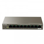 NETWORKING SWITCH FAST ETHERNET - SWITCH 9P LAN 10/100M TENDA TEF1109P-8-102W DESKTOP -8P POE- METALLO  - GARANZIA 3 ANNI - Borgaro Online