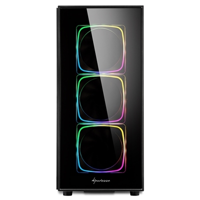 CABINET ATX SHARKOON TG6 RGB NERO 7SLOT 45,2X21,5X46,5CM 3X3,5